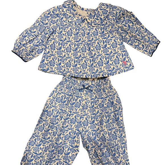 Pink Chicken Other - NWT Pink Chicken Girls Summer Cotton Blouse and Pant Set 3/6M